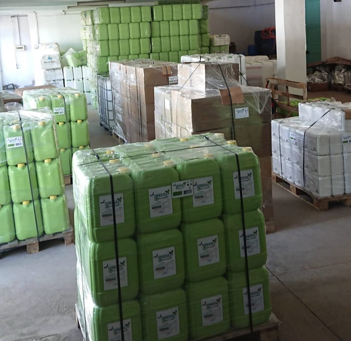 Stock de produits conditionnés