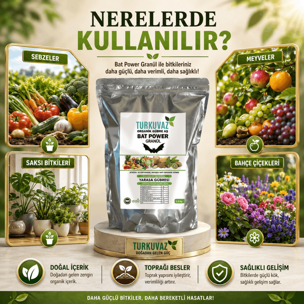 Turkuvaz Bat Power Granül Yarasa Gübresi