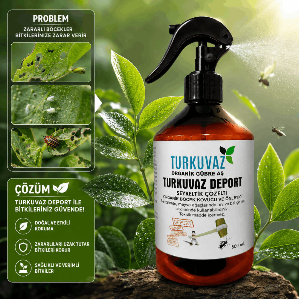 Turkuvaz Deport – Spray à l’huile de neem, répulsif et nettoyant foliaire