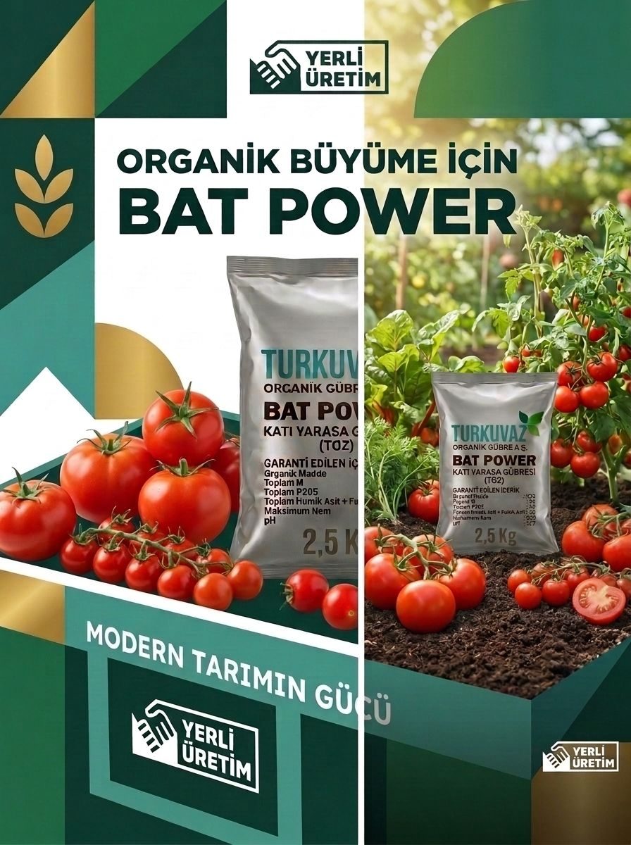 Turkuvaz Bat Power Organik Mikron Toz Yarasa Gübresi (Katkısız)